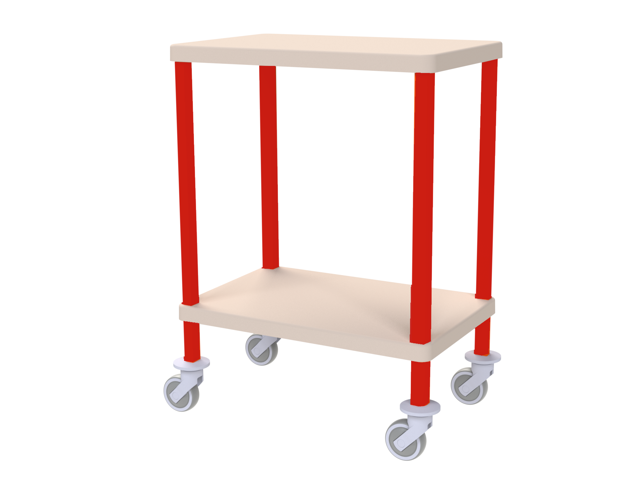 Bord 70×45 cm, 2 niveauer