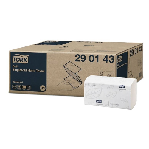 Papīra dvielis 2L H3 – 22,6x23cm Tork Advanced – 3750 gab.