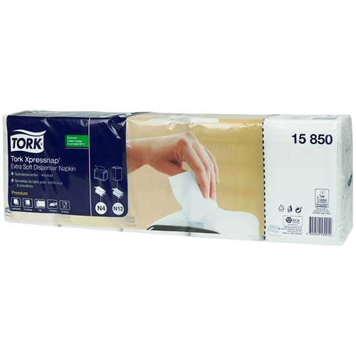 Dispenserservett 1/2 N4 kedjevikt – Tork Premium 16,5×21,3cm – 1000 st