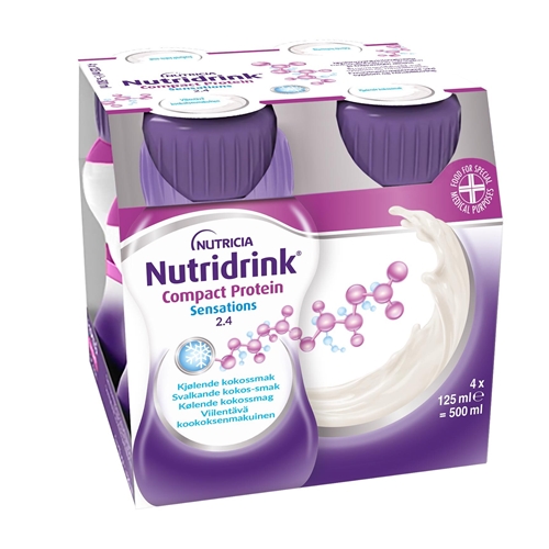 Nutridrink Compact Protein – 4x125ml Svalkande Kokos – 4 st