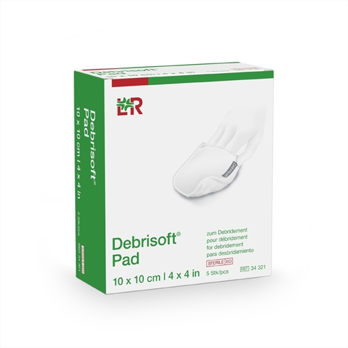 Debrideringsdyna Debrisoft – 10x10cm – 5 gab.