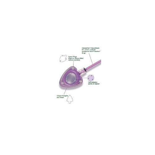 Injektionsport med enkeltlumen PowerPort – 8Fr kompatibel med MRI