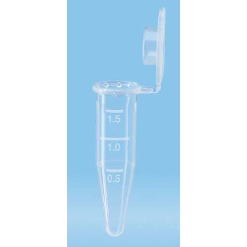 Mikrocaurulīte ar vāciņu – 1,5 ml PP – 500 gab.
