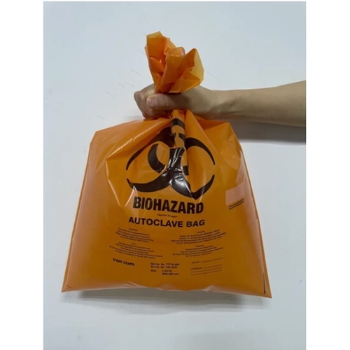 Biohazard-Abfallbeutel – 356 x 485 mm, PP, autoklavierbar – 200 Stück