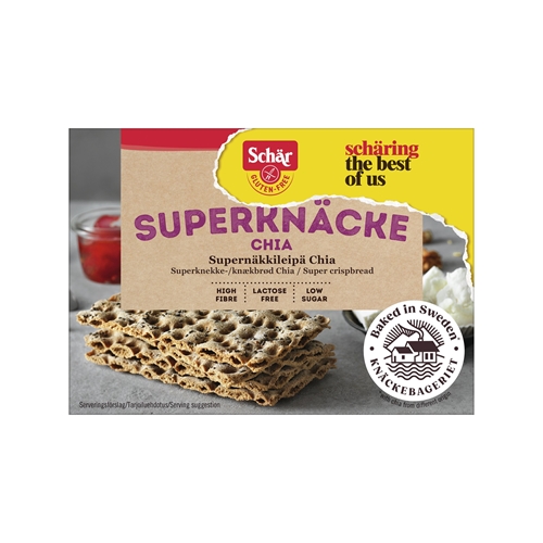 Superknäcke Chia glutenfri – 140g Schär