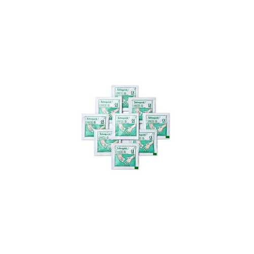 Salvequick žaizdų valiklis – 11x12cm pakuotė su NaCl 1000vnt – 1000 vnt