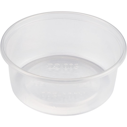 Plastmasas glāze PP apaļa – 200ml 101x43mm caurspīdīga – 50 gab
