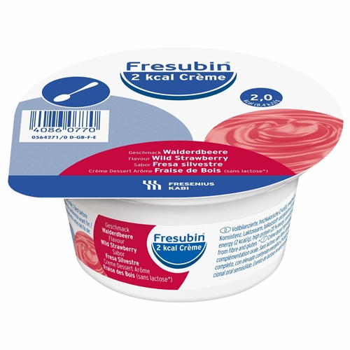 Fresubin 2 kcal Crème – 4x125g jordbær – 4 stk