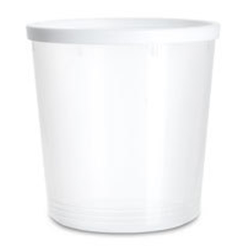 Plastmasas burka ar aizveramu vāku, nav CE sertificēta – 1000ml D116xH121mm PP PELD