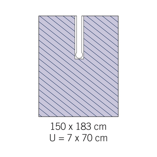 OP lagen slidser evercare – 150x183cm slidser 7x70cm – 9 stk