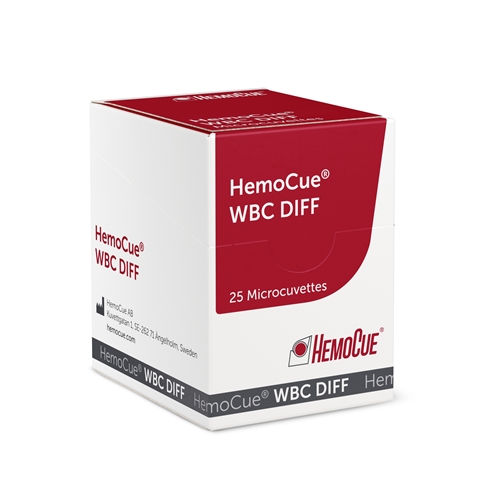 Kuvett WBC DIFF HemoCue – 25stkx2 (5-dels diff) – 50 stk