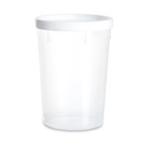 Plastmasas vāciņš ar aizdari, balts, nav CE – 250ml PELD, artikuls 202610