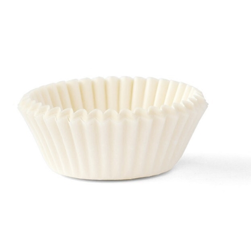 Bageforme papir – 50x25mm hvid Svanen – 125 stk