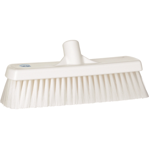 Gulvskrubbe plastbagside Vikan – 300mm hvid medium hårdhed