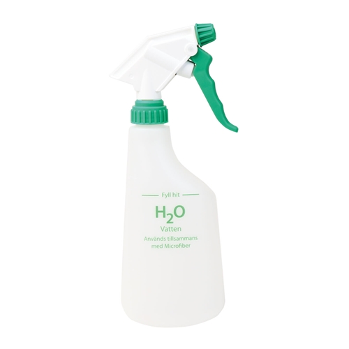 Sprayflaske med trigger – grøn tekst H20