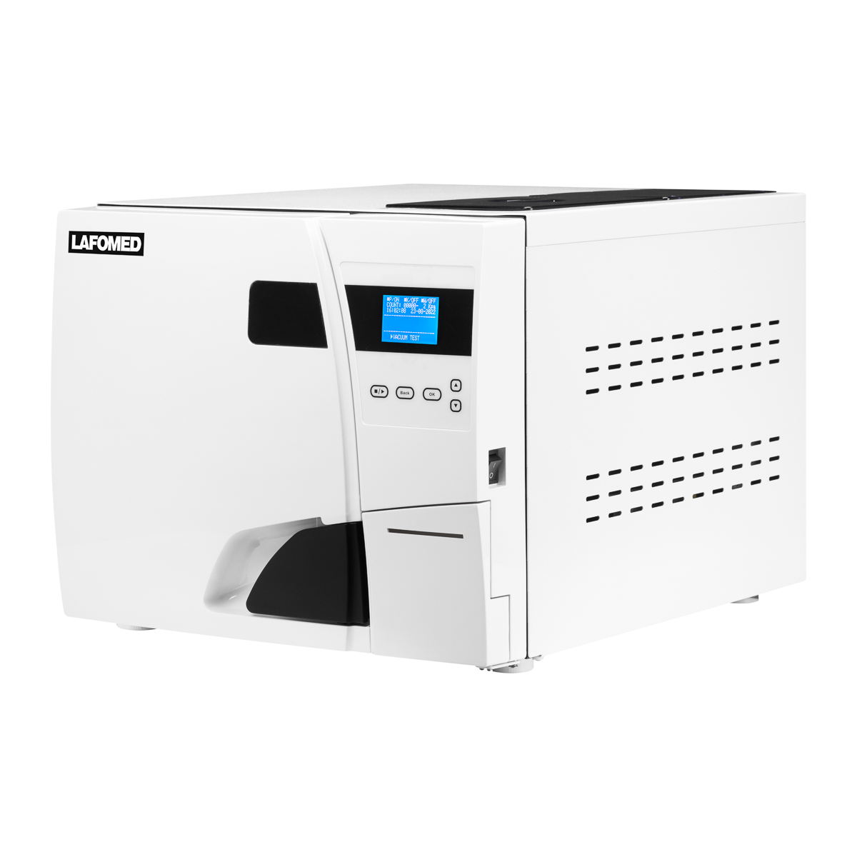 Lafomed autoklāvs Premium Line LFSS18AA LCD Med 18 l, B klases medicīniskā drukas ierīce