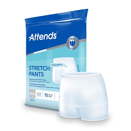 Kiinnityshousut lahkeilla – Attends Stretch pant XXXL – 15 kpl