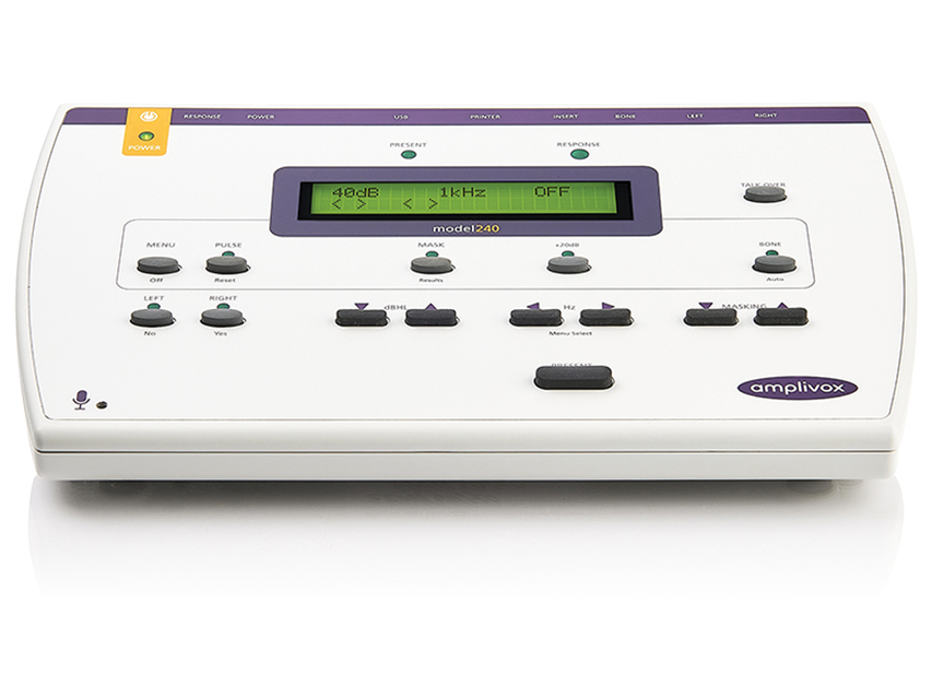 Amplivox 240 diagnostiskais audiometrs – gaisa, kaula, maskēšanas vadītspēja