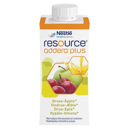 Ressource Addera Plus – 4x200ml drue-æble – 4 stk