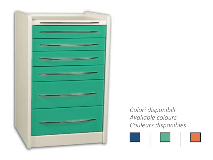 Mobilā ierīce GE419 ar 6 atvilktnēm, 49 cm – izvēles krāsa