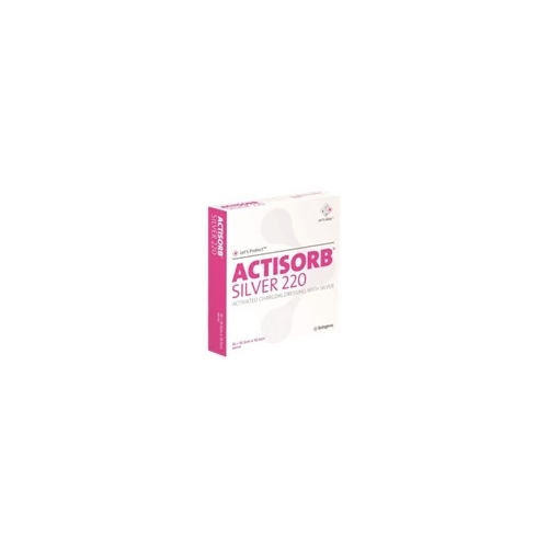 Kol/sølvkompres Actisorb Silver – 10,5×10,5cm – 10 stk