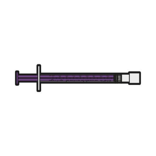 Enteral sprøjte Hardam – 1ml ENFit diskbar LDT – 100 stk