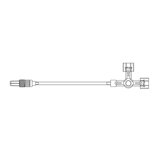 3-ceļu krāns Mediplast – 7 cm šļūtene – 450 gab.