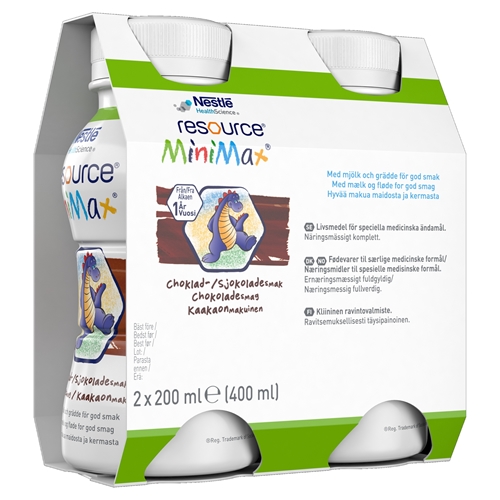 Resource MiniMax – 2x200ml choklad – 2 st