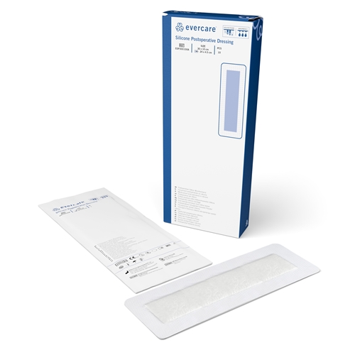 Superabsorberende forbinding Evercare PostOp – 10x30cm silikonekant – 10 stk