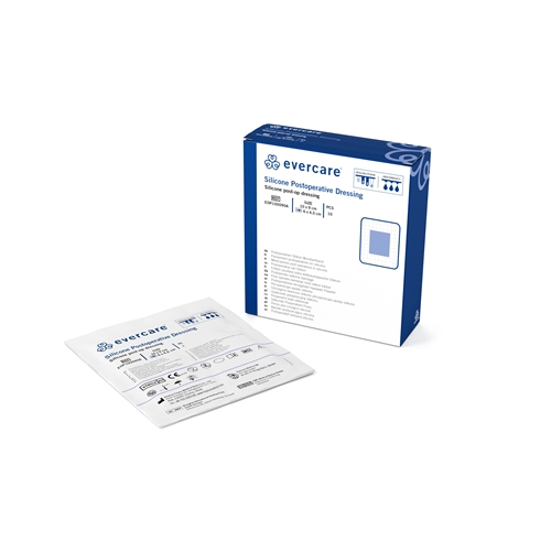 Superabsorberende forbinding Evercare PostOp – 9x10cm silikonekant – 10 stk