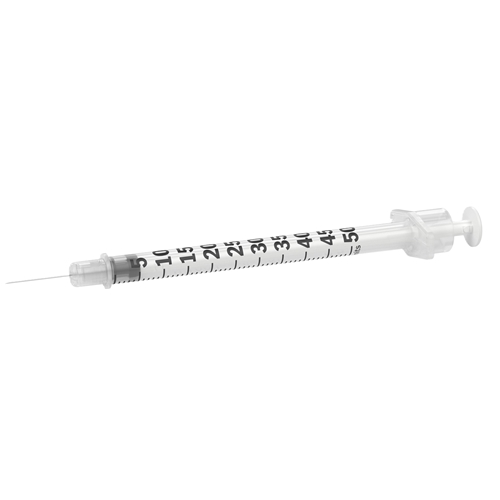Insulinspruta med fast kanyl Micro-Fine – 0,5ml 29G 0,33×12,7mm – 100 st