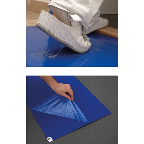 Klibbmatta engångs EasiTex – 45x115cm 30 lager blå – 600 st