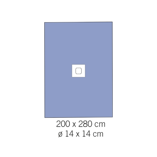 Hållakan pašlīmējošs evercare – 200x280cm caurums 14cm – 7 gab