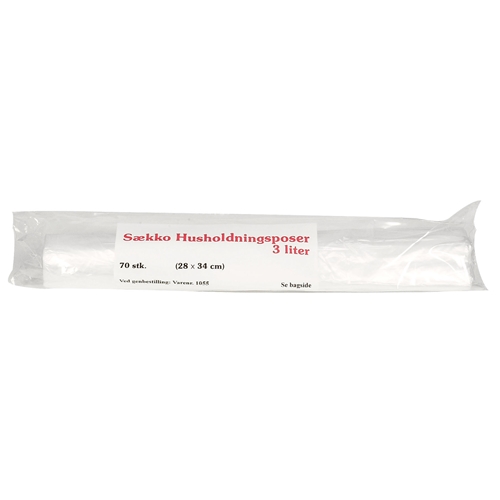 Plastkott HD – 3L 10my läbipaistev – 70 tk