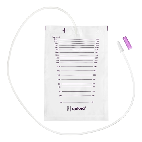 Urinpose ikke tømbar Qufora – 2,0L 110cm bulkpakke – 25 stk