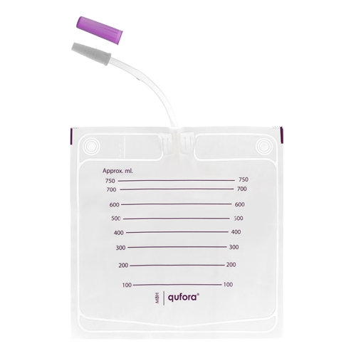 Urinpose ikke tømbar Qufora – 0,75L 10cm bulkpakke – 25 stk
