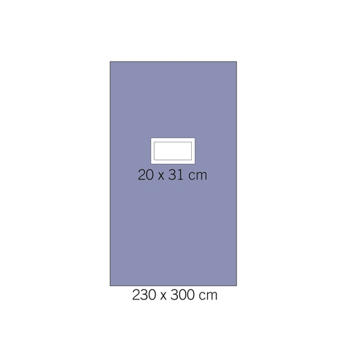 Op lakan Laparoskopi evercare – 230x300cm reikä 20x31cm – 18 kpl