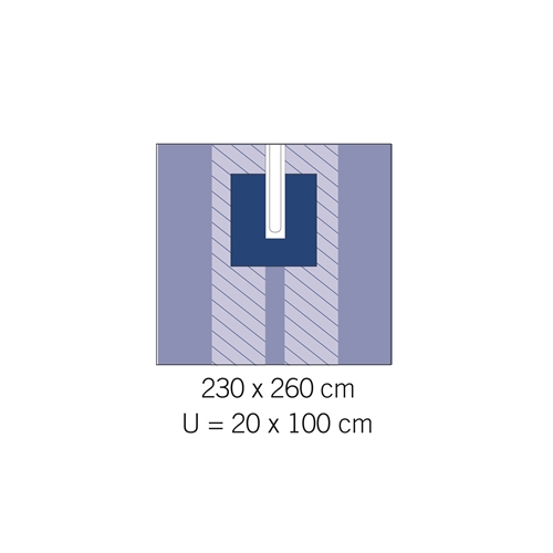 OP-Laken mit Schlitzen Evercare – 230x260cm Schlitze 20x100cm – 16 St.