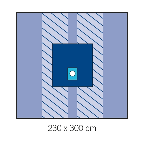 Operācijas palags ekstremitātēm Evercare – 230x300cm – 16 gab.