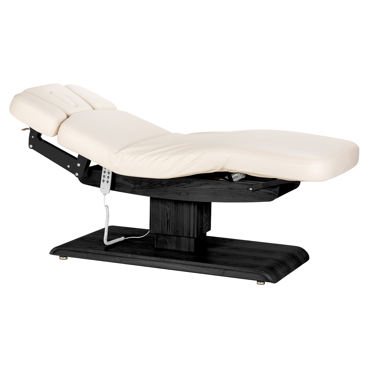 Spa-hvilestolen Sillon Relax i creme med sort base
