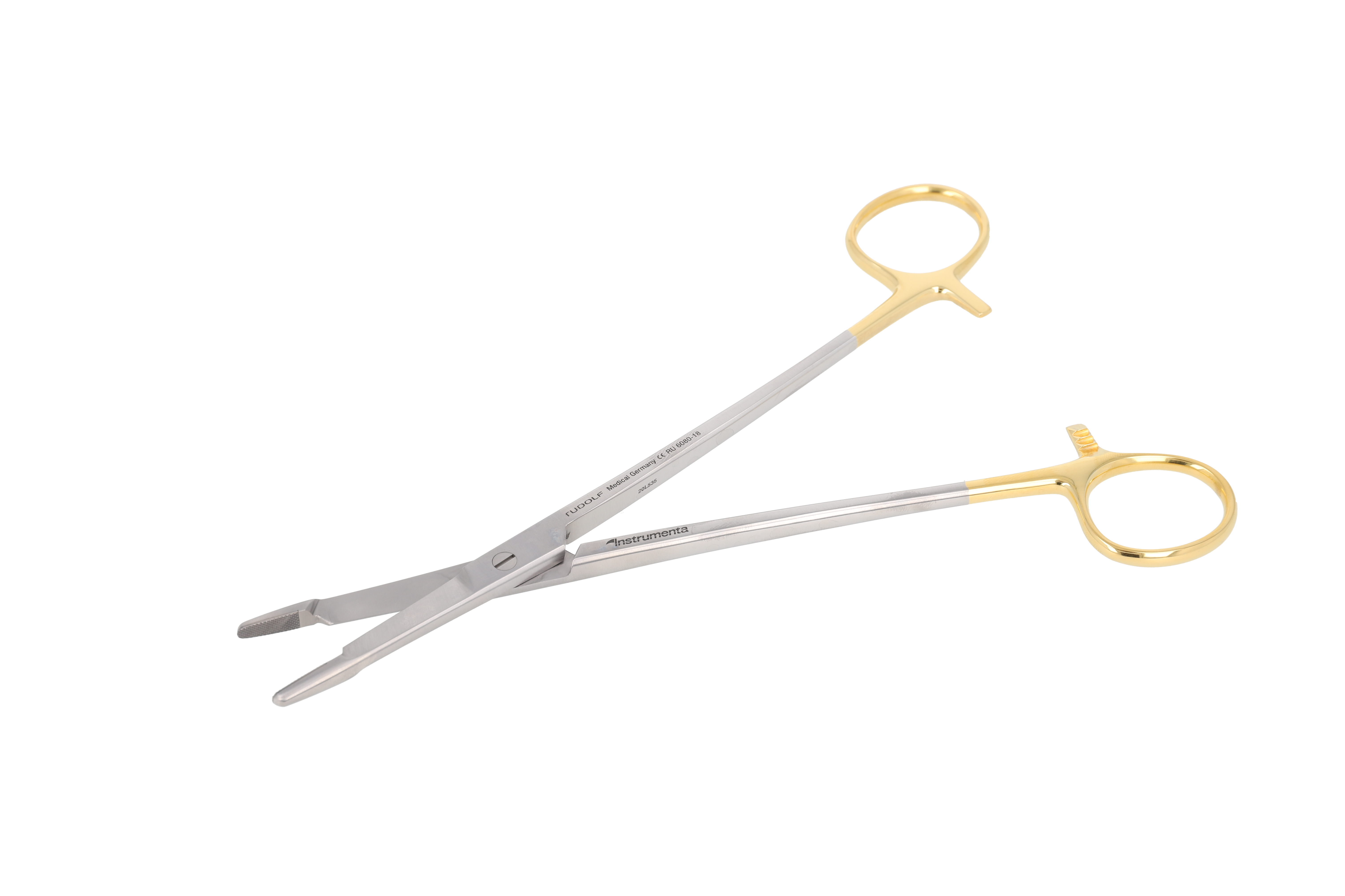 Nålefører Olsen-Hegar 18 cm med saks og hårdmetalindsats