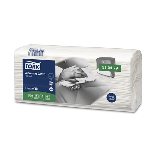 Torkduk W4 Tork Premium – 35,5×41,5cm hvid blød – 120 stk