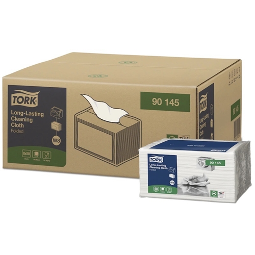 Torkklud W8 Tork Premium – 30×38,5cm hvid slidstærk – 50 stk
