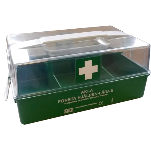 Pirmosios pagalbos dėžutė Akla – 25x17x12cm plastikinė tuščia