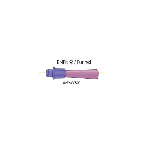 Adapter kompatibel/ENFit – Mellem sprøjte & ENFit sonde – 50 stk