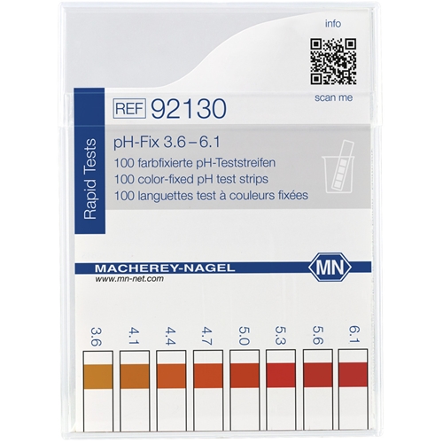Indikatora papīrs pH-Fix – pH 3,6-6,1 Macherey Nagel – 100 gab.
