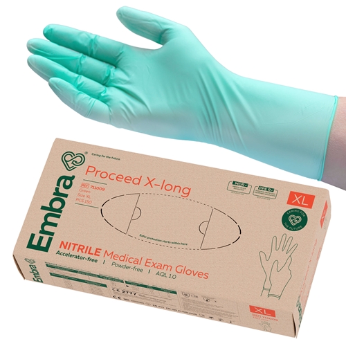 Nitrila cimdi Embra pf – XL PROCEED XLong accfri AQL1,0 – 150 gab.