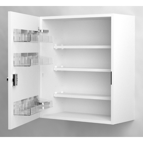 Medicīnas skapis Careco ar rokturi – 700x600x350mm pie sienas stiprināms HŪ.