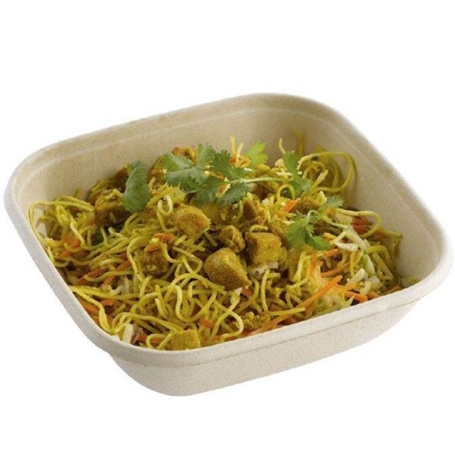 Kvadrātveida bagases salātu trauks – 750ml dabīgs – 50 gab.