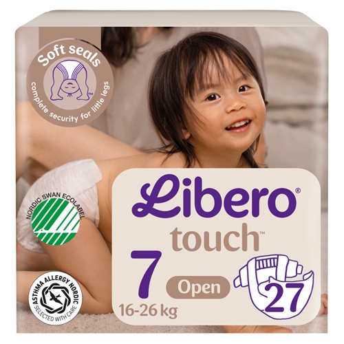 Libero Touch līmlentes autiņbiksītes – 7 16-26kg – 108 gab